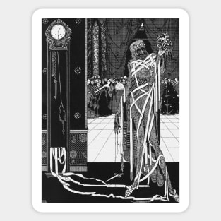 The Masque of the Red Death - Harry Clarke for E.A. Poe Sticker